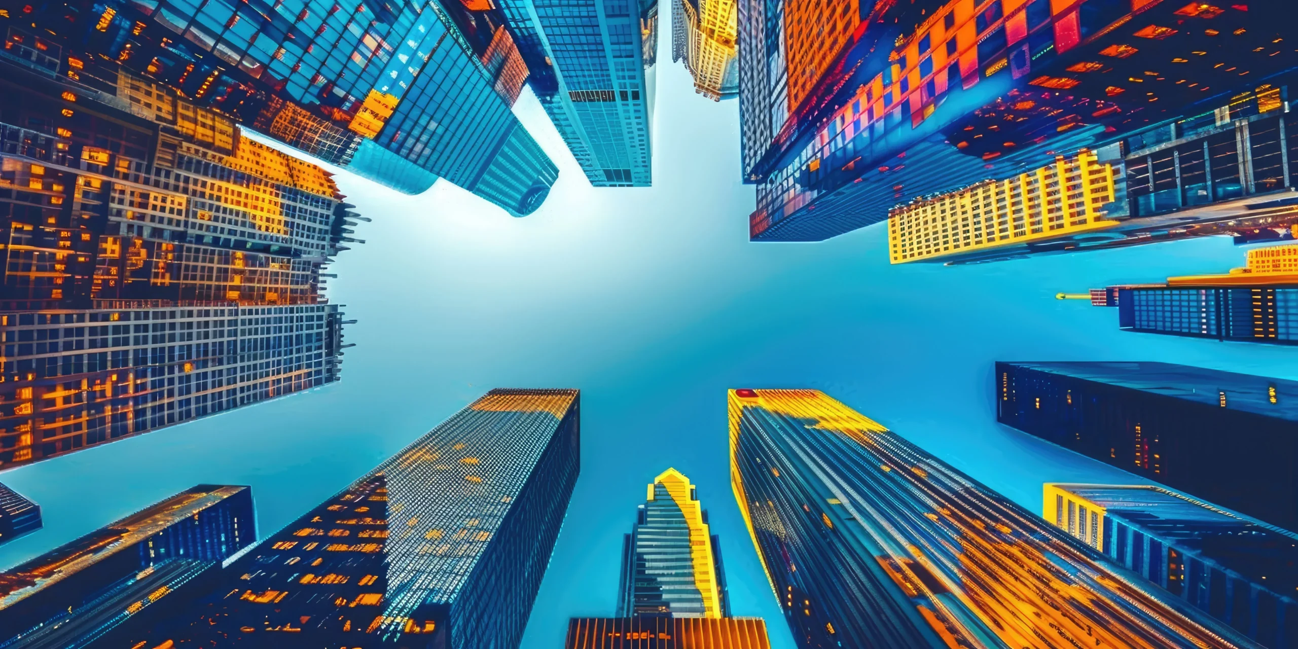 vibrant urban facades illuminated by chaos towering cityscape dusk resized resized